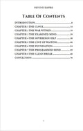 Self-improvement ebook BEYOND EMPIRE by Luca Wolf, interior table of contents