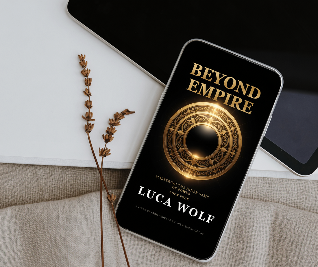 Self-improvement book BEYOND EMPIRE by Luca Wolf, Empire Series Book Four, mastering the inner game of power