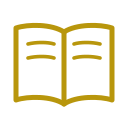 Paperbacks — gold open-book icon | Wilson Wolf Journals by Luca Wolf